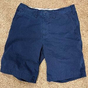 Ralph Lauren Classic Blue Flat Front Shorts 32